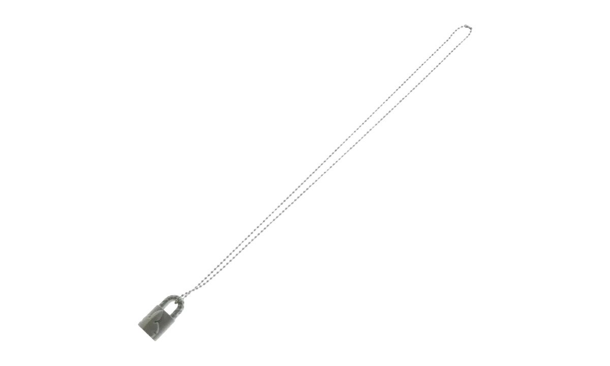 Silichrome Lock Necklace "White" CHRM1047