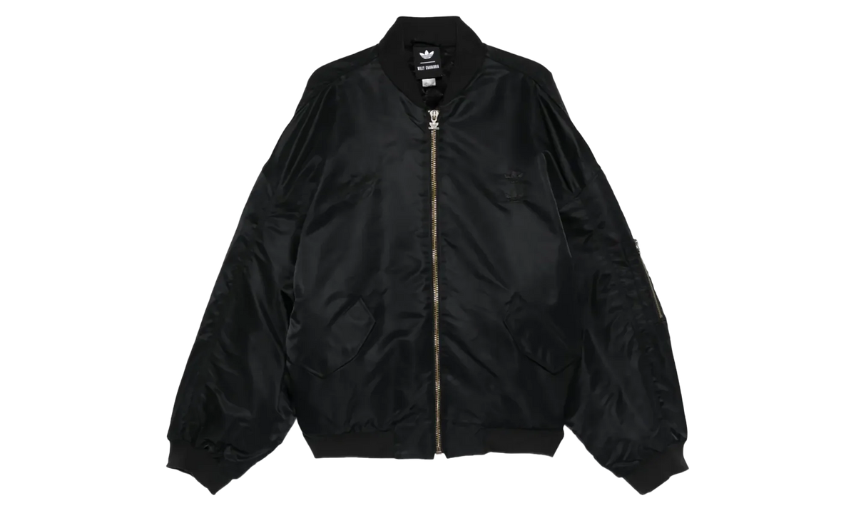 CHAVARRIA SATIN BOMBER JACKET "Black" KD9361