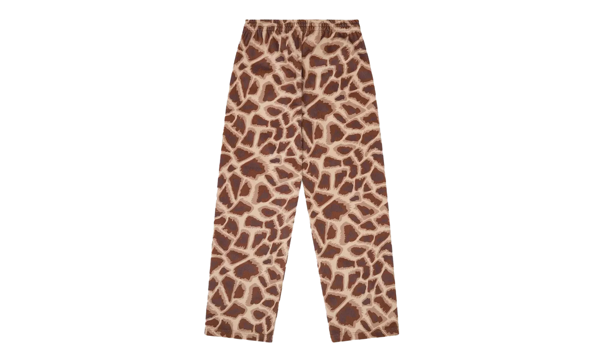 Faux Fur Giraffe Print Sweatpant "Brown" DT540