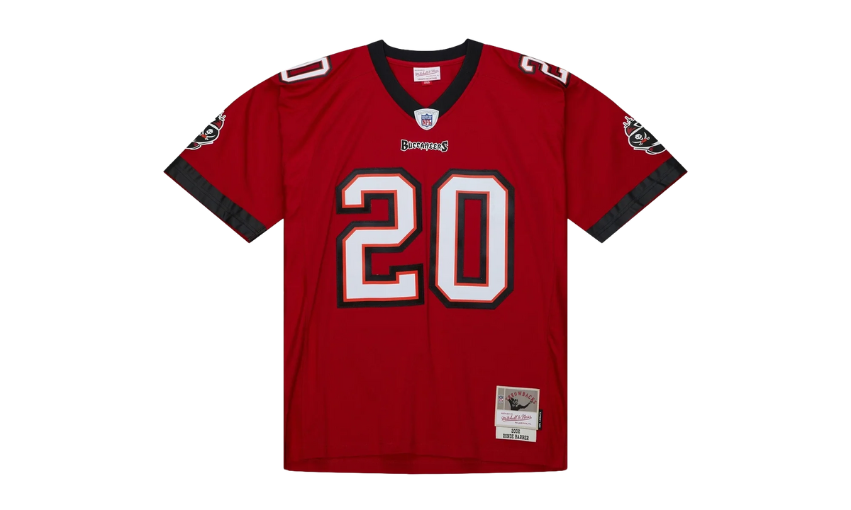 NFL Ronde Barber Dark Jersey "2002 Tampa Bay Buccaneers - Scarlet" LGJY6872 TBB02RBRSCAR