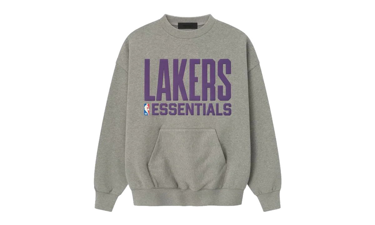 LAKERS SPORTS FIT CREWNECK SWEATSHIRT "CONCRETE HEATHER" 192NB256505F