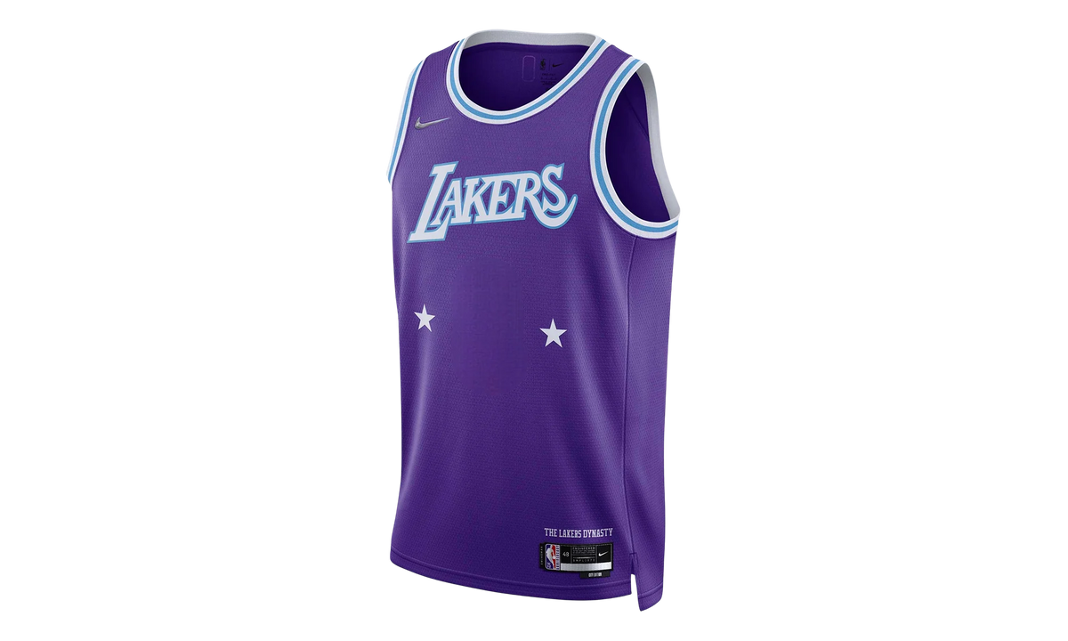 NBA La Lakers 2021-22 75Th City Swingman Jersey "Purple" DB4067 504
