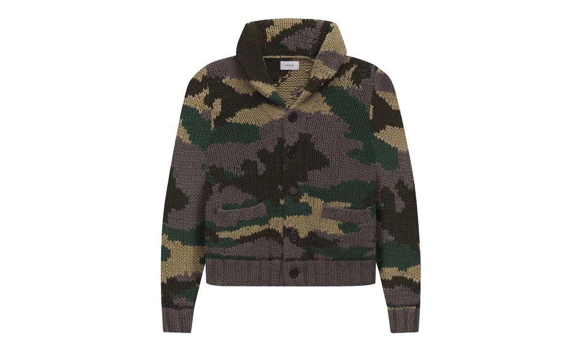 KNIT CARDIGAN SWEATER "CAMOUFLAGE" RHCAMOCARDIGAN MUL