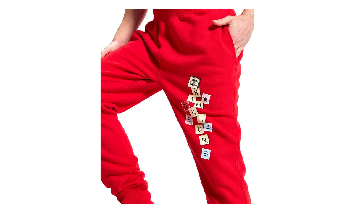 Scrabble Reverse Weave Jogger Pants "Scarlet" P3700 590723040