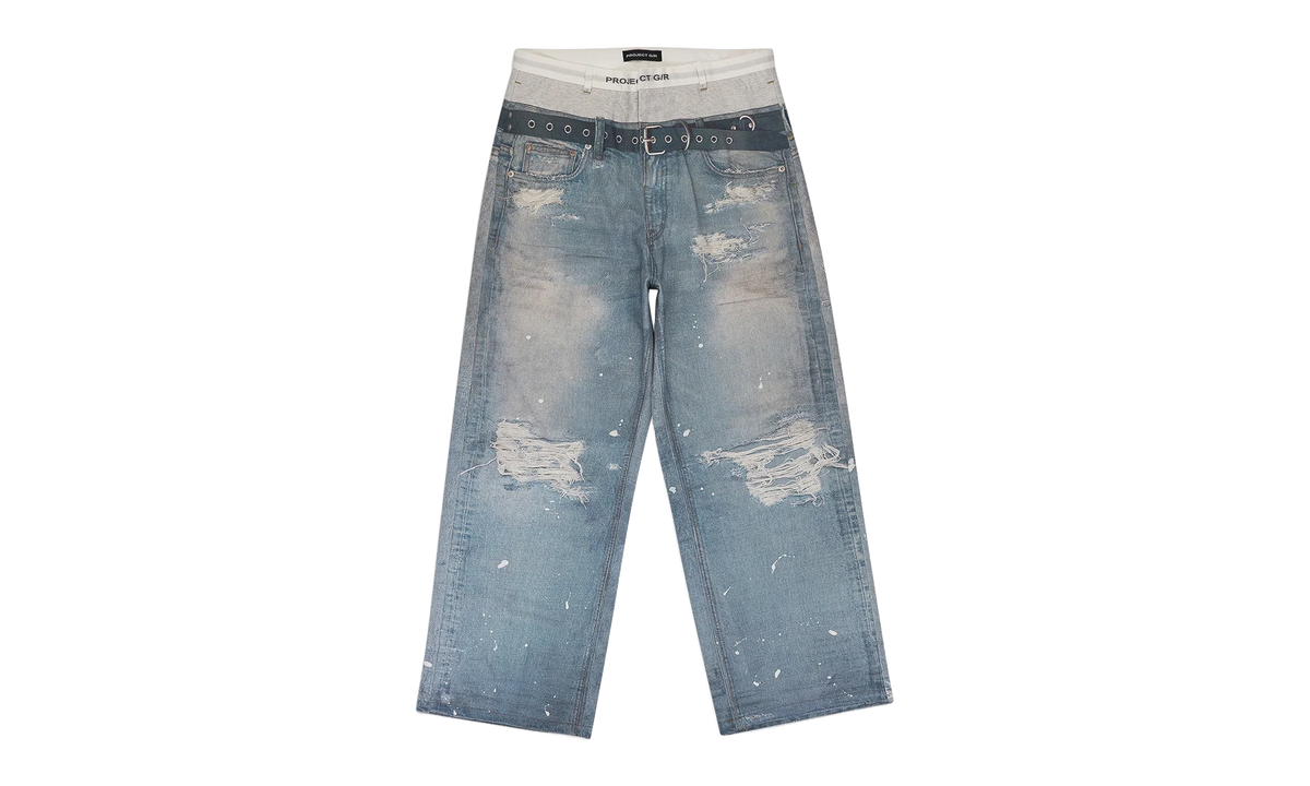 Trompe-Loeil Denim Jeans "Blue" PGR XJNS 0002