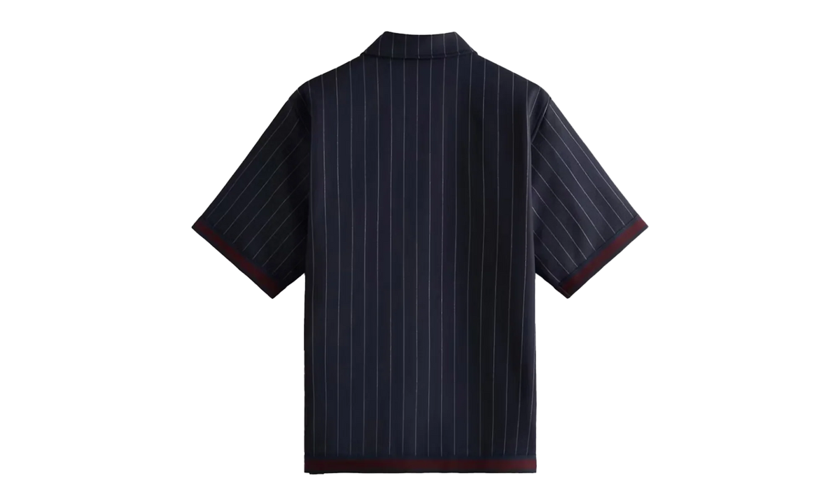 Pinstripe Woodpoint Shooting Shirt "Nocturnal" KHM031018 413