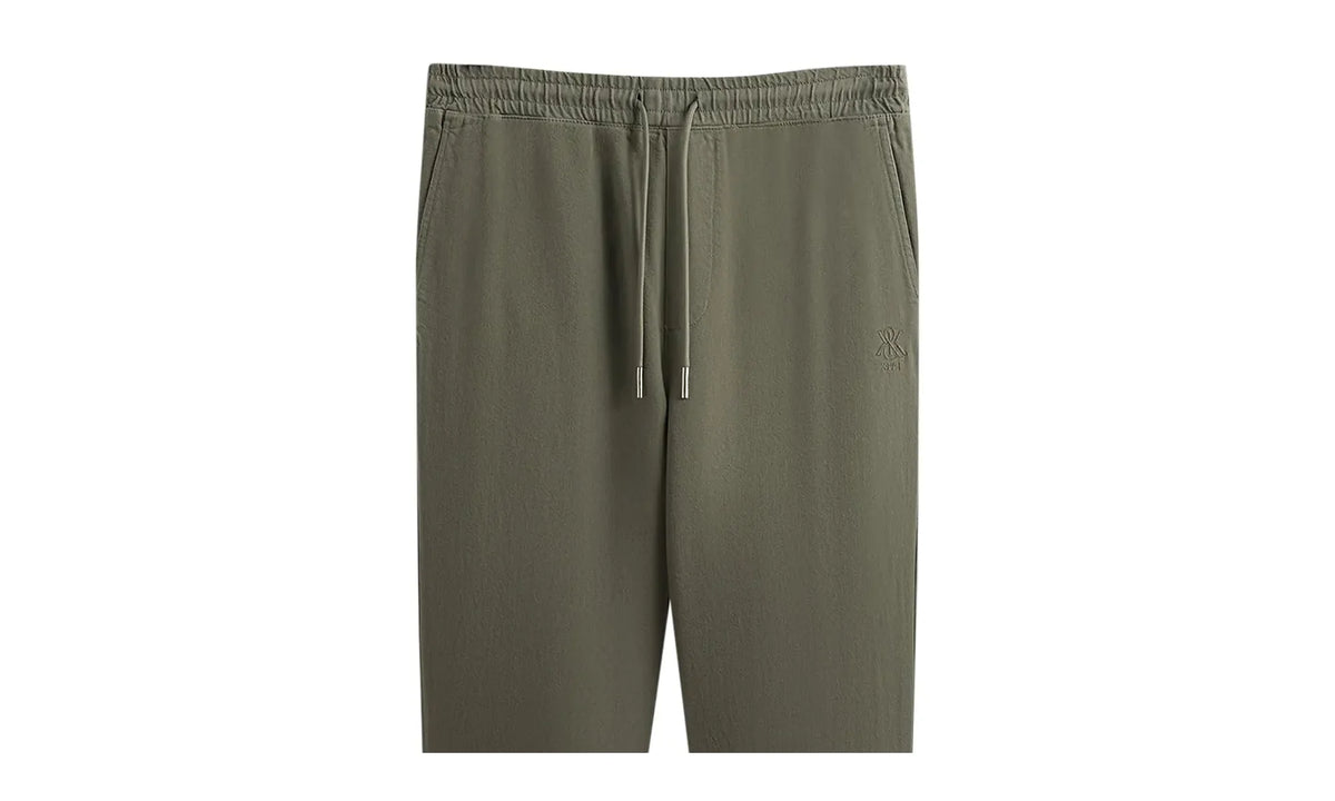 Washed Denim Barrow Pant "Olive" KHM060567 331