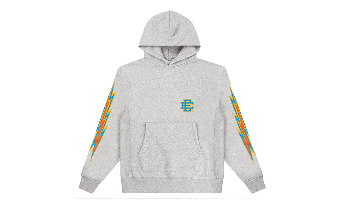 EE BASIC HOODIE "SS24 - Grey/Aqua Bolt" EE502