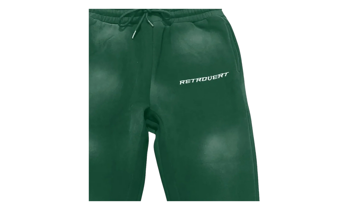 Prefall Flare Sweatpants "Green Washed" RET002