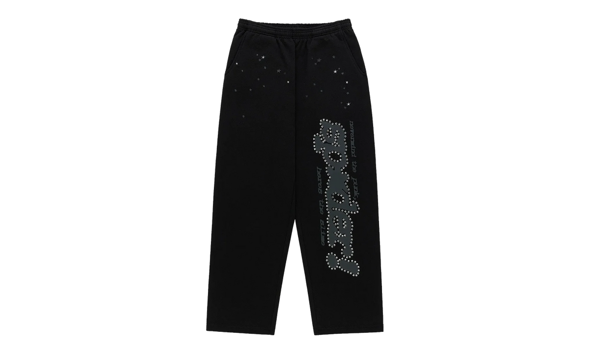 Rhinestone Punk V2 Sweatpants "Black" SP5der338