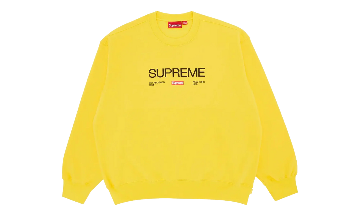Established Crewneck Long-Sleeve "Yellow" SU27118