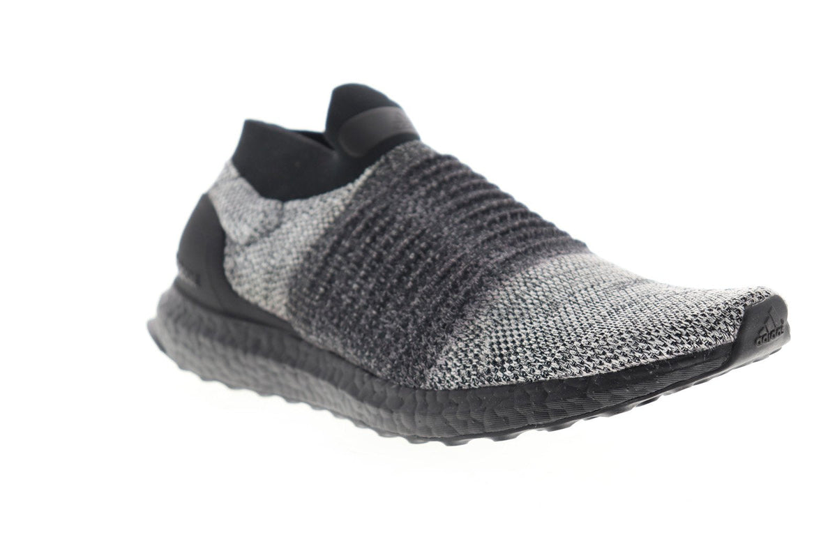 Ultraboost Laceless BB6137 Mens Black Canvas Athletic Running Shoes