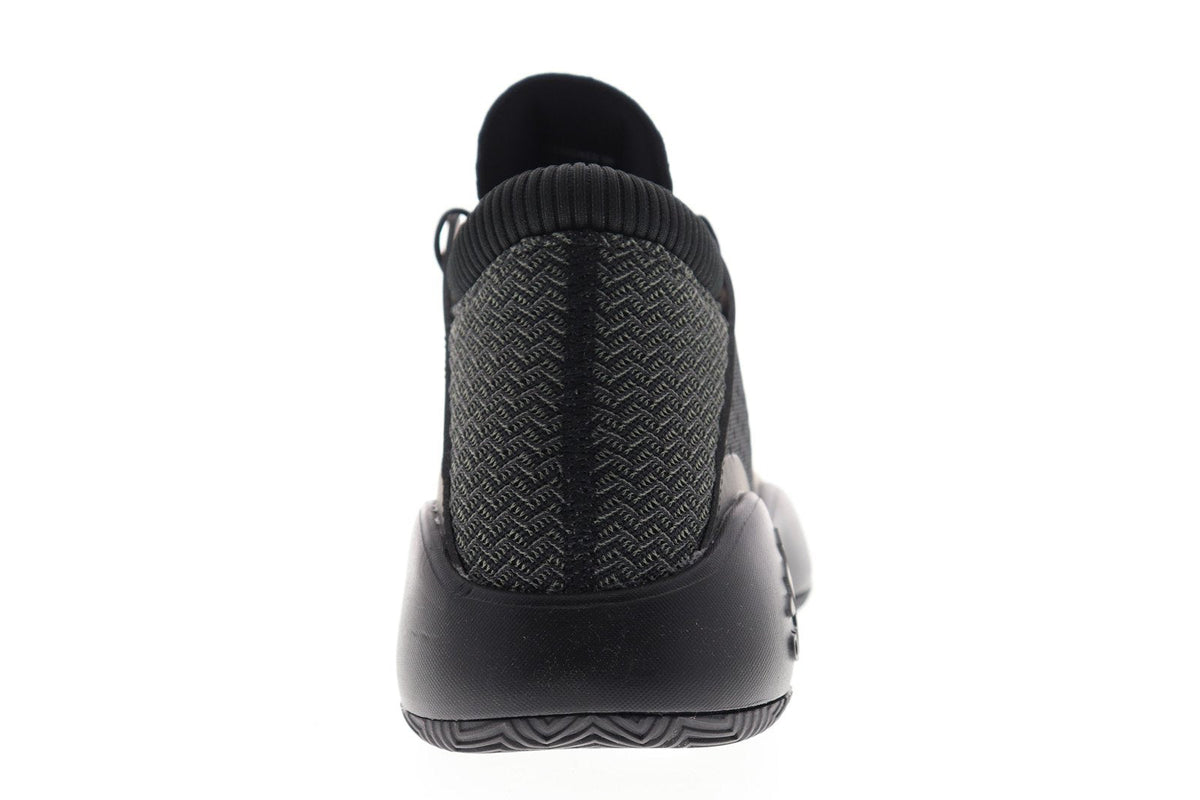 Pro Vision BB9303 Mens Black Canvas Mid Top Athletic Gym Basketball Shoes