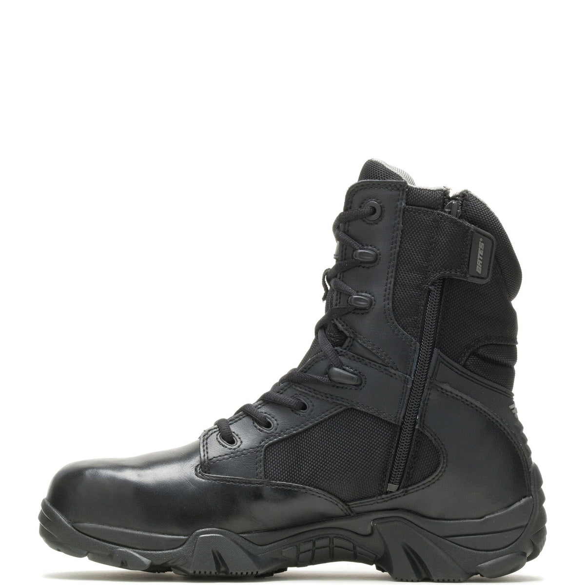 Bates GX 8 Safety Toe E02272 Mens Black Leather Lace Up Tactical Boots