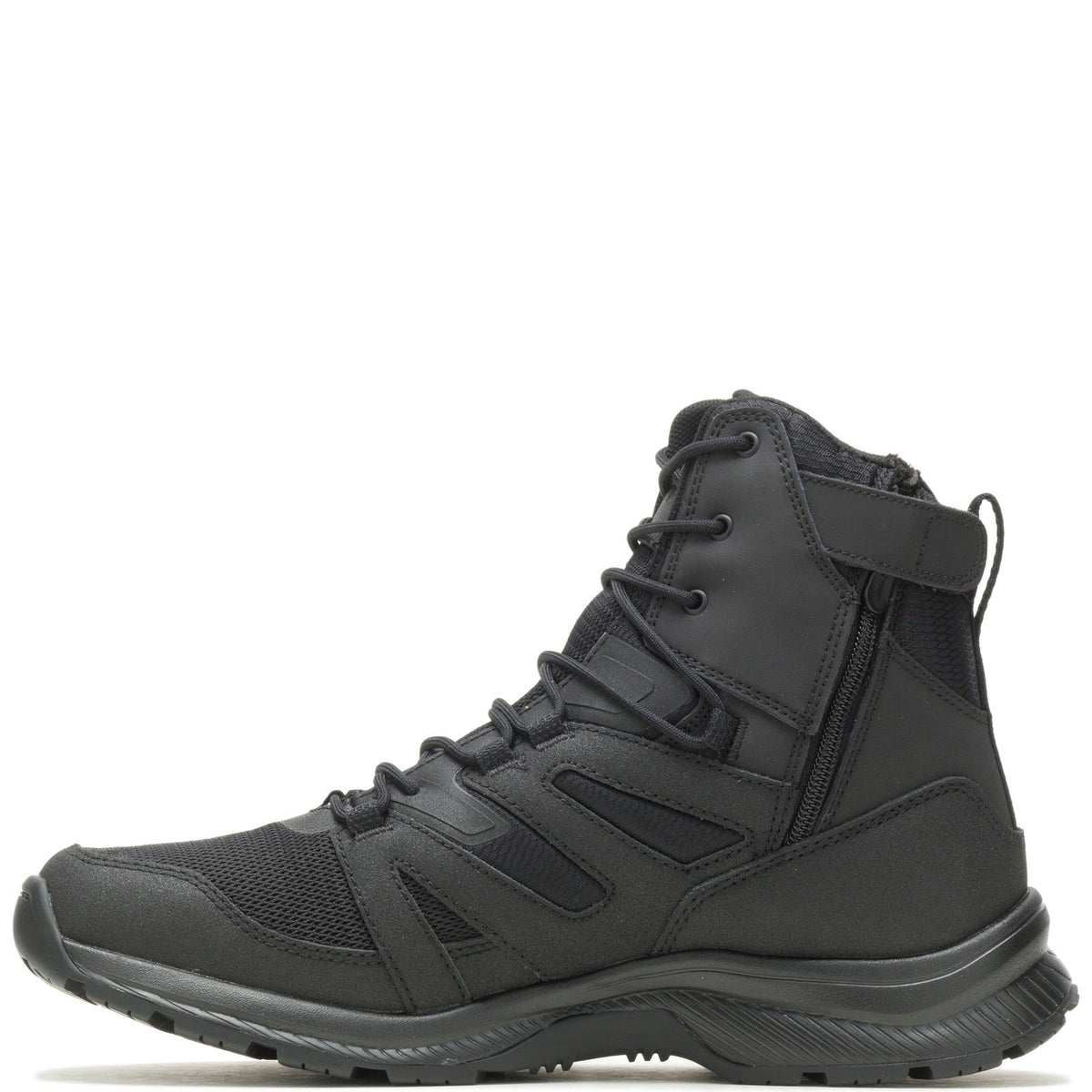 Bates Rallyforce Tall Zip E04170 Mens Black Leather Lace Up Tactical Boots