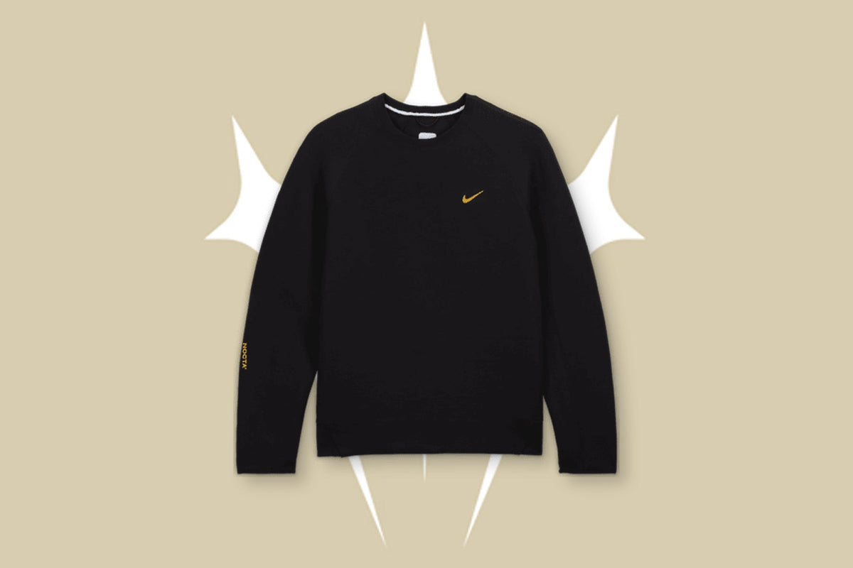 NOCTA Tech Fleece Crew - Black/University Gold