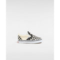 Toddler Classic Slip-On Checkerboard Shoe in Black Off White