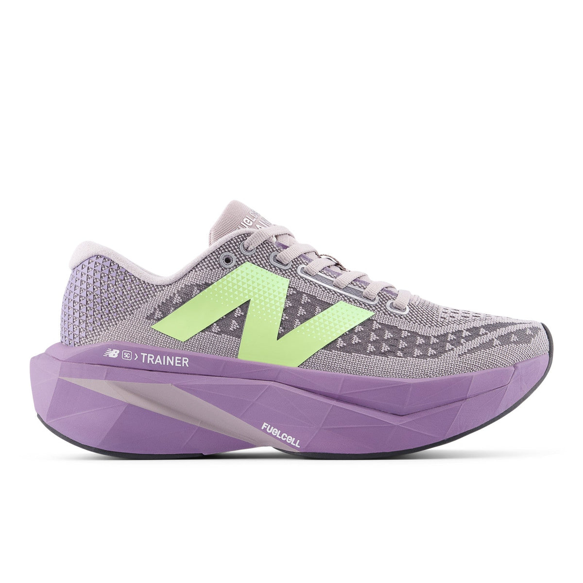 Women's FuelCell SuperComp Trainer v3 in Truffle Salt with Candied Violet