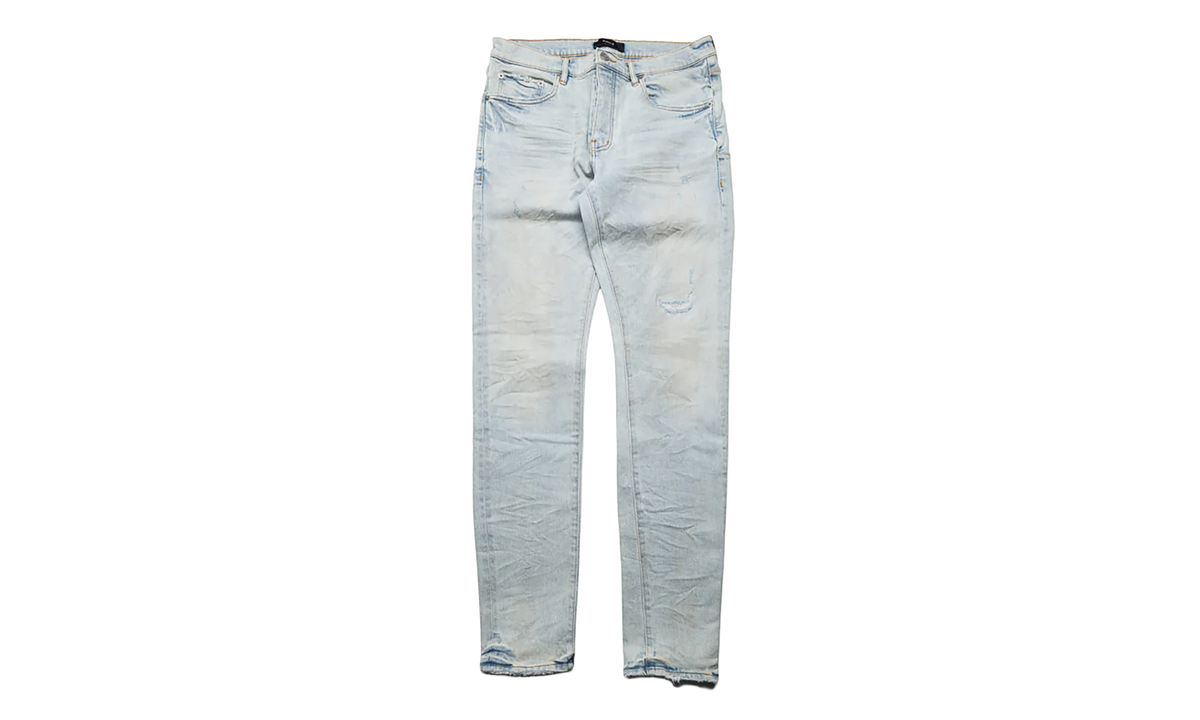 Skinny Fade Distressed Jeans "Light Indigo" P001 SKZB325