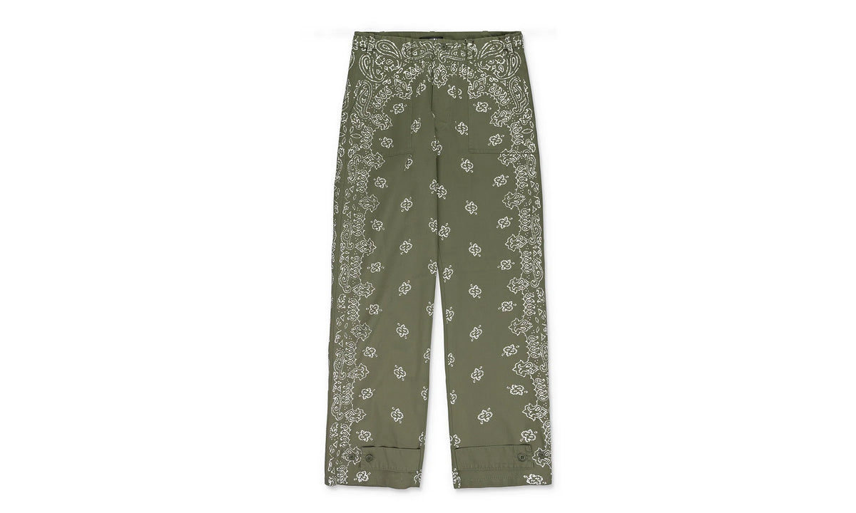 Bleached Bandana Field Cargo Pants "Green" PF22MPF052_Olive_Green