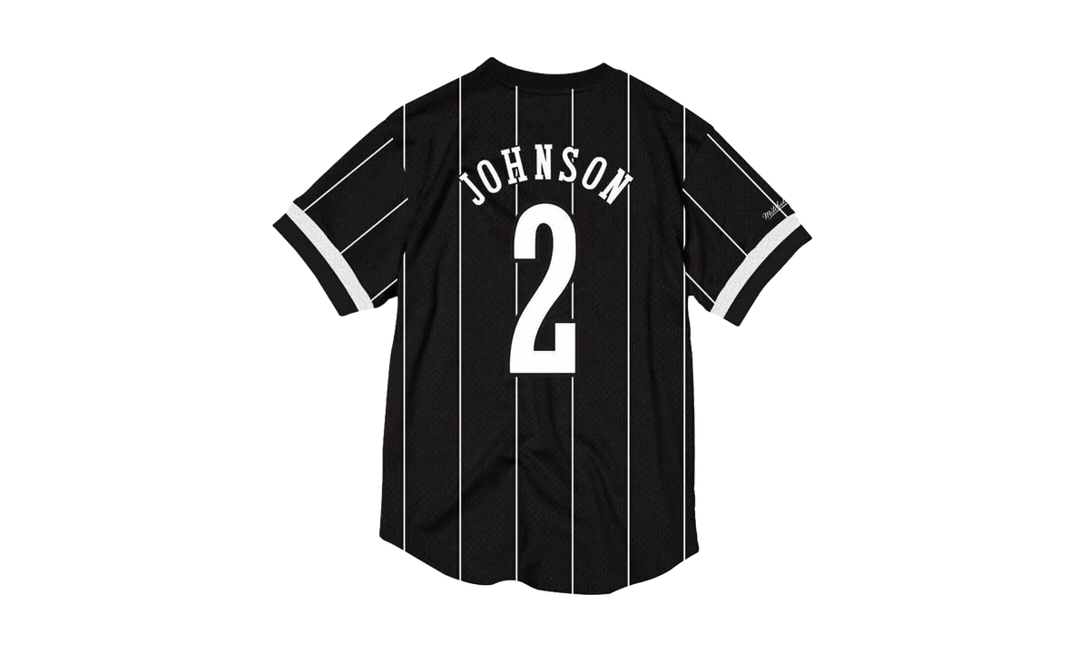 NBA Larry Johnson Name & Number Mesh Crewneck Shirt "Charlotte Hornets - Black" BA8X4G CHO K KVP