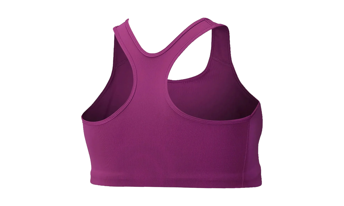 Swoosh Medium‑Support Non‑Padded Sports Bra WMNS "White Black (Plus Size)" BQ0973 564