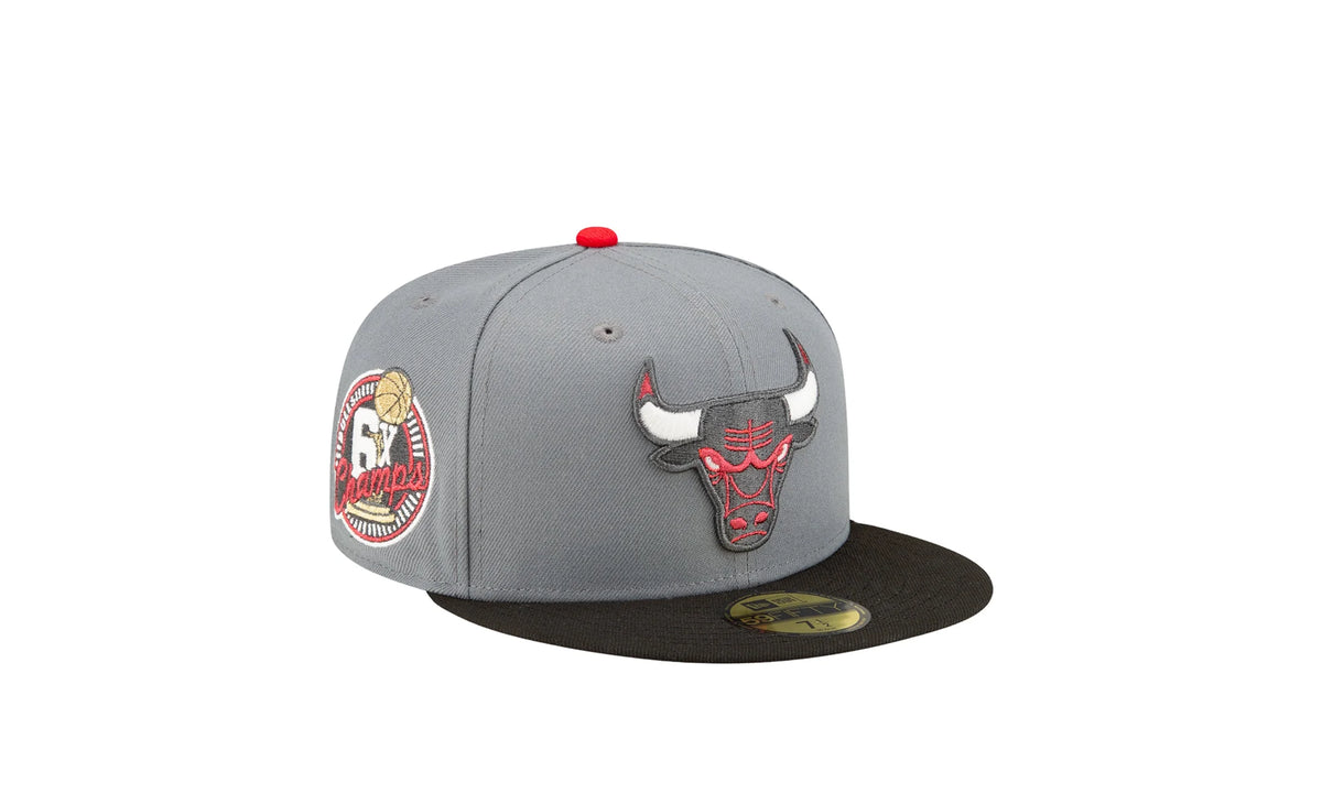 Chicago Bulls Championship 59FIFTY Fitted Hat "Grey" 70808387