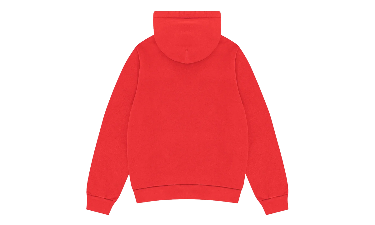 Embroidered Floral Logo Hoodie "Red" DT315