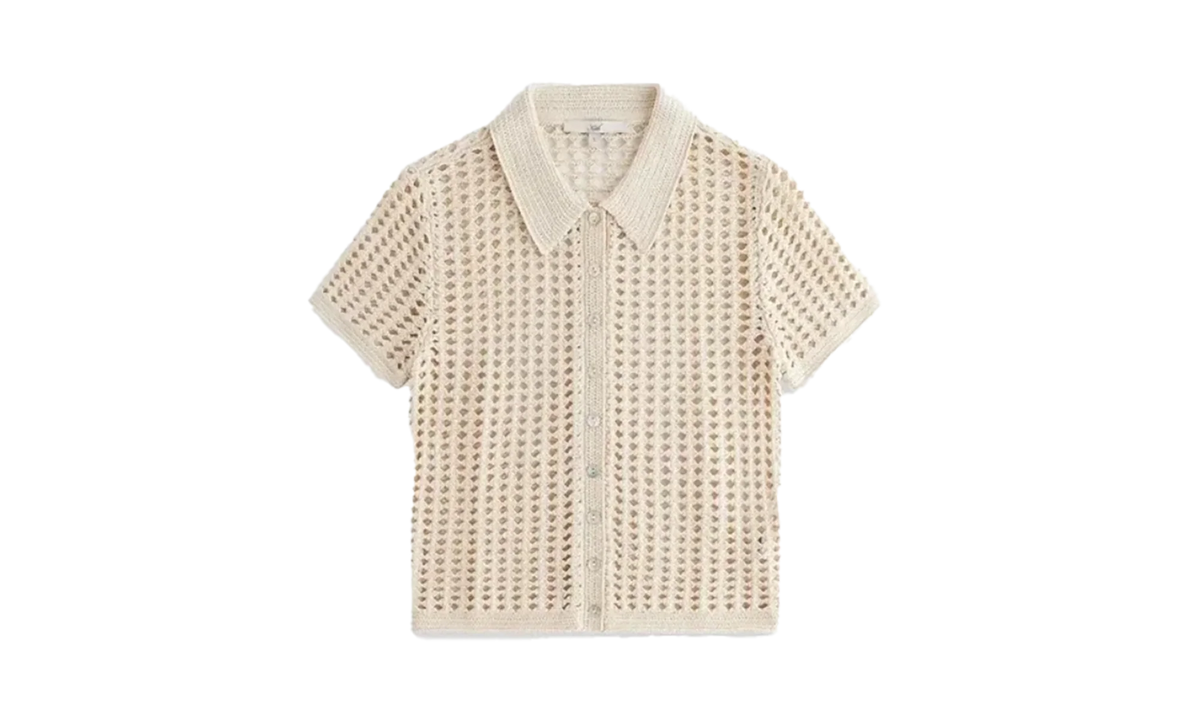 Rhea Knit Polo Top WMNS "Beige" khw030532 105