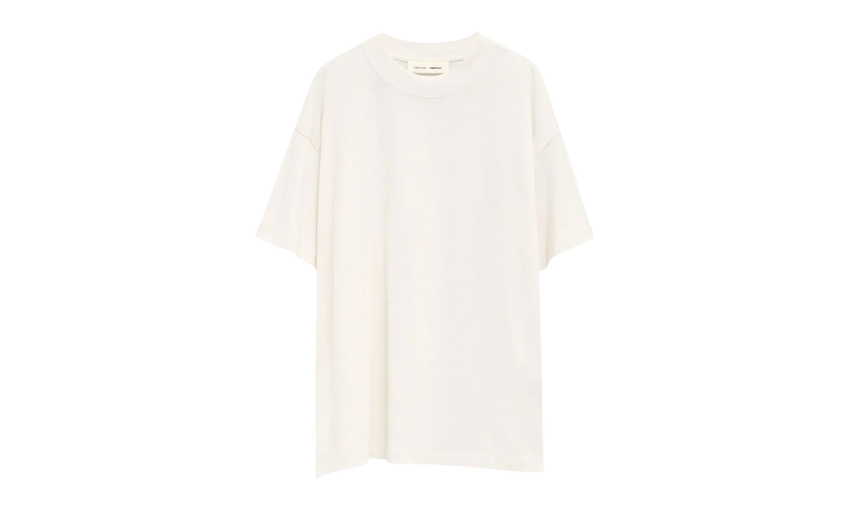 Embroidered Essential Tee "Ivory" 125HO254282F