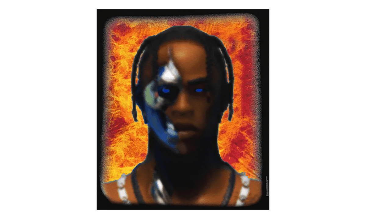 Travis Scott T-3500 Portrait T-Shirt "Black" TSUC56