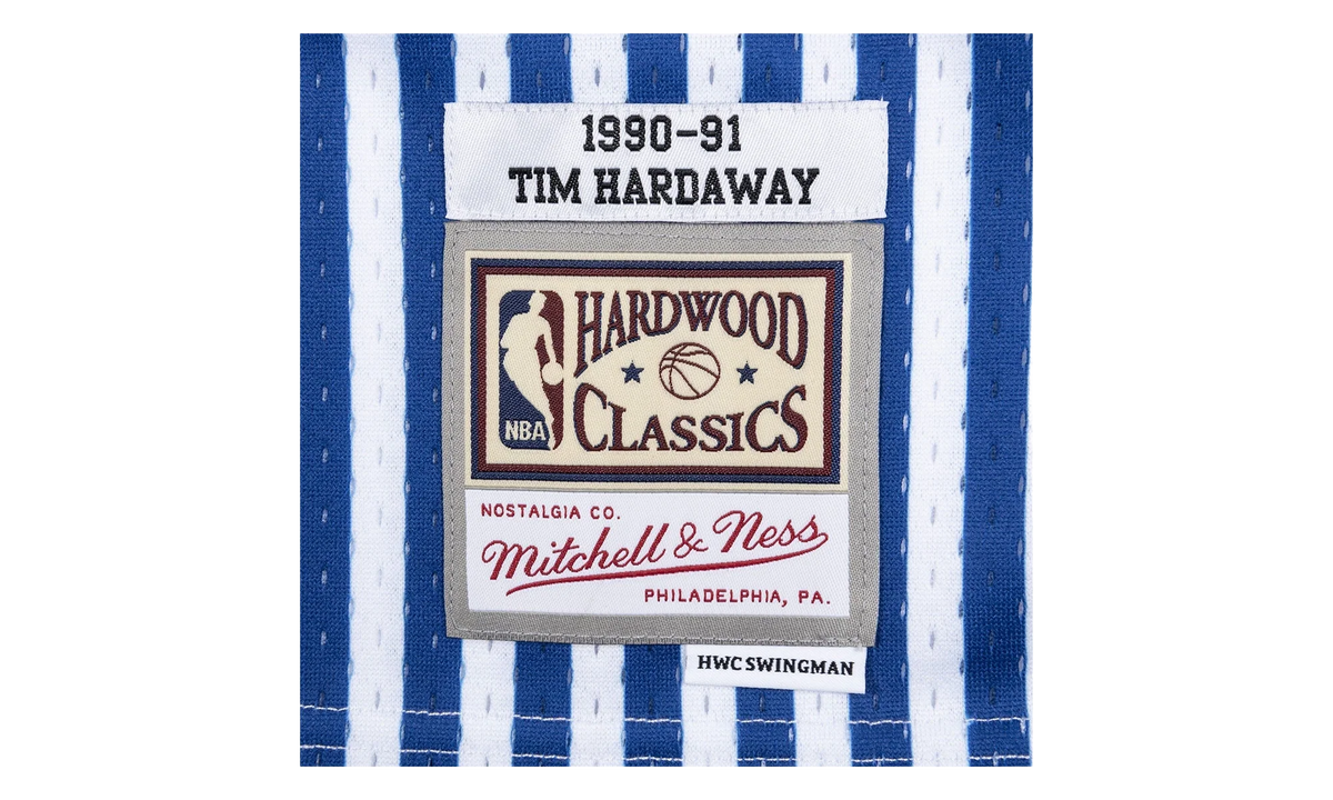NBA Tim Hardaway Striped Swingman Jersey "1990 Golden State Warriors" SMJYBW19047 GSWPTNY90THA