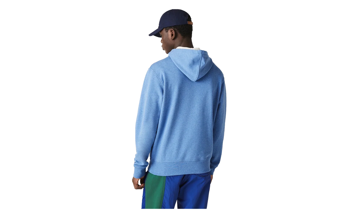 Signature Hooded Flecked Cotton Fleece Hoodie "Blue Chine" SH2059 HG3
