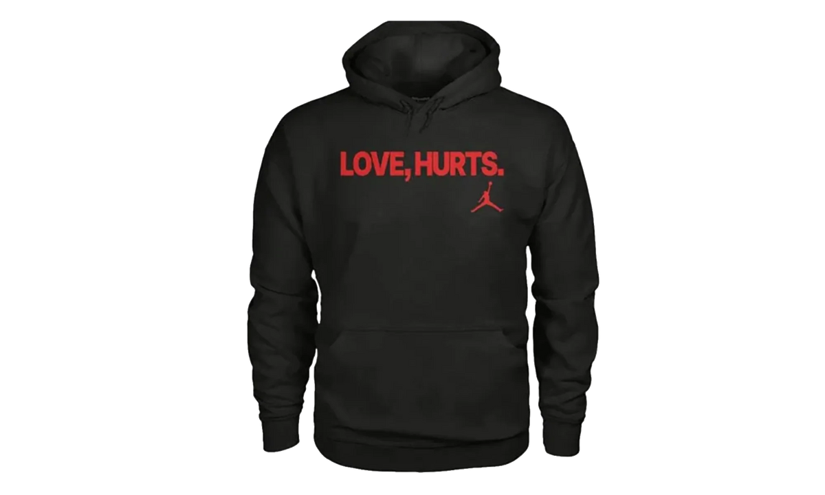 Jordan Fleece Love Hurts Jalen Hurts Hoodie "Bred" IQ3843 010
