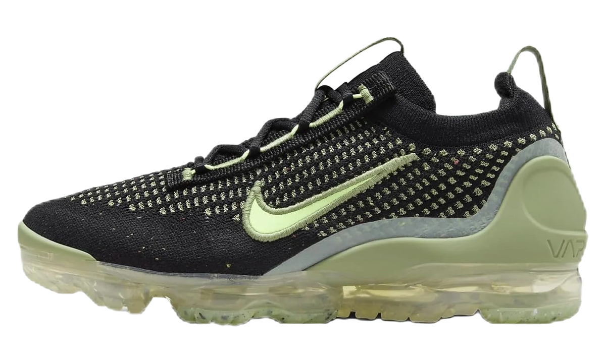 Air VaporMax 2021 Flyknit GS "Black Vintage Green" DB1550 010