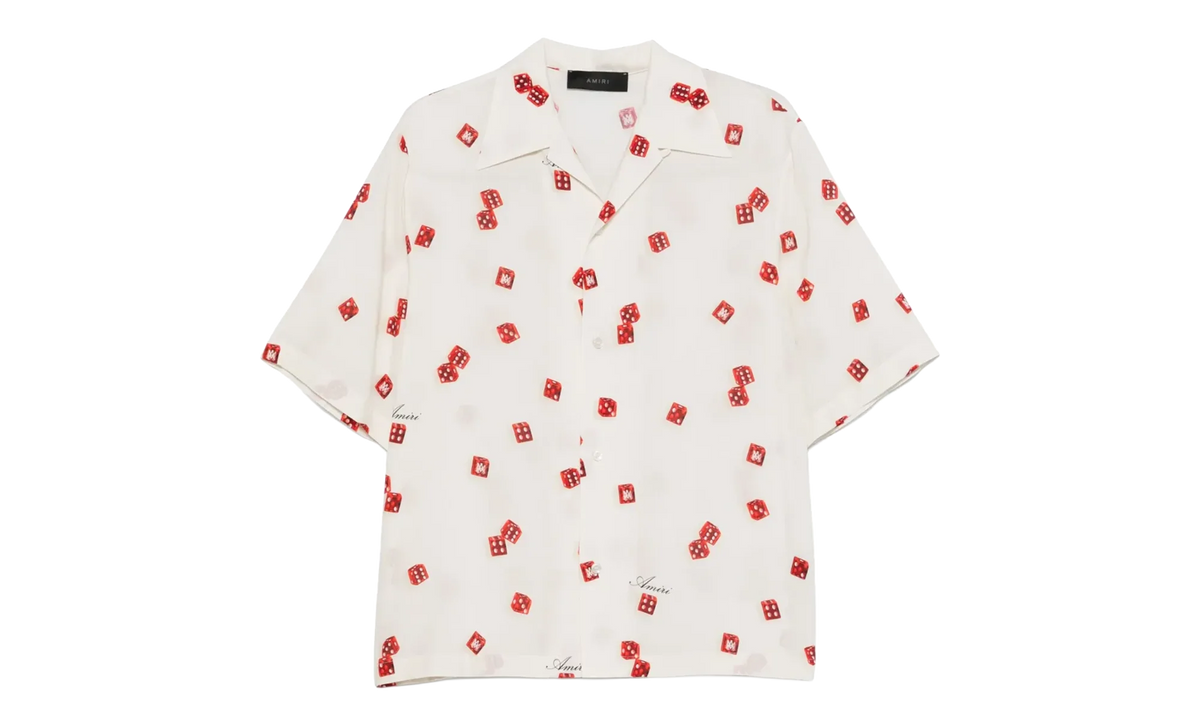 Dice Bowling Shirt "Alabaster Red Black" AMSTCA1093 271