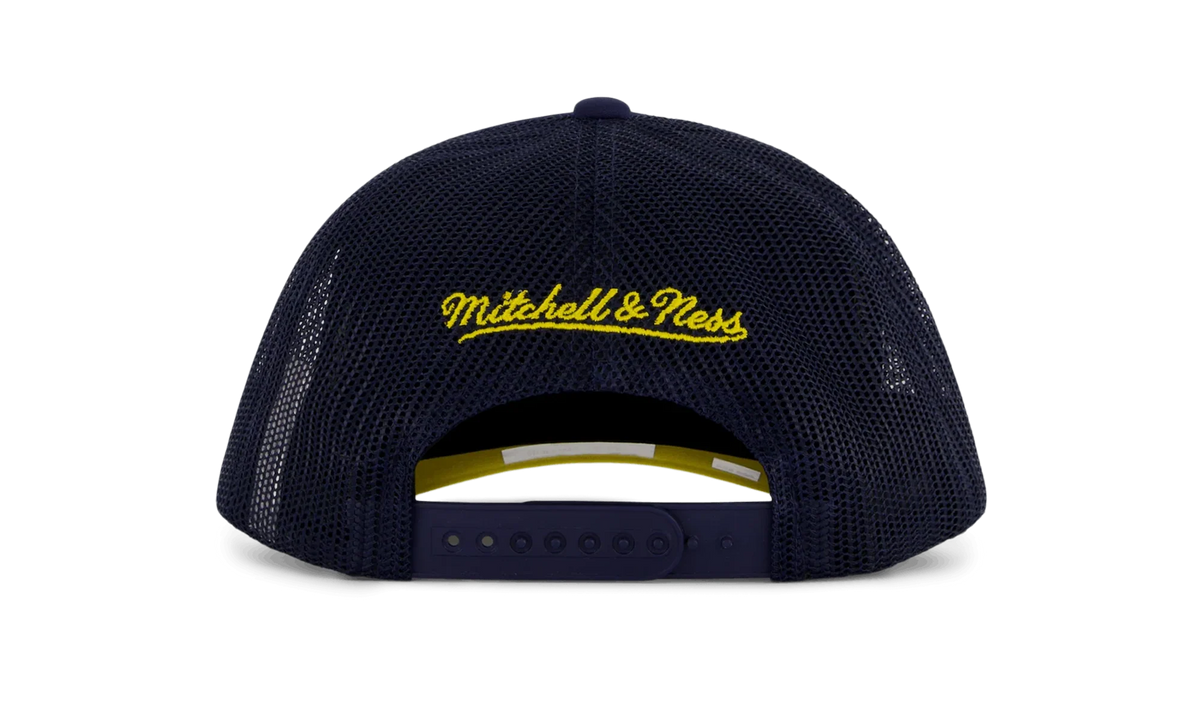 NCAA Billboard Trucker Snapback Cap "Michigan Wolverines - Navy" HHSS5346 UMIYYPPPNAVY