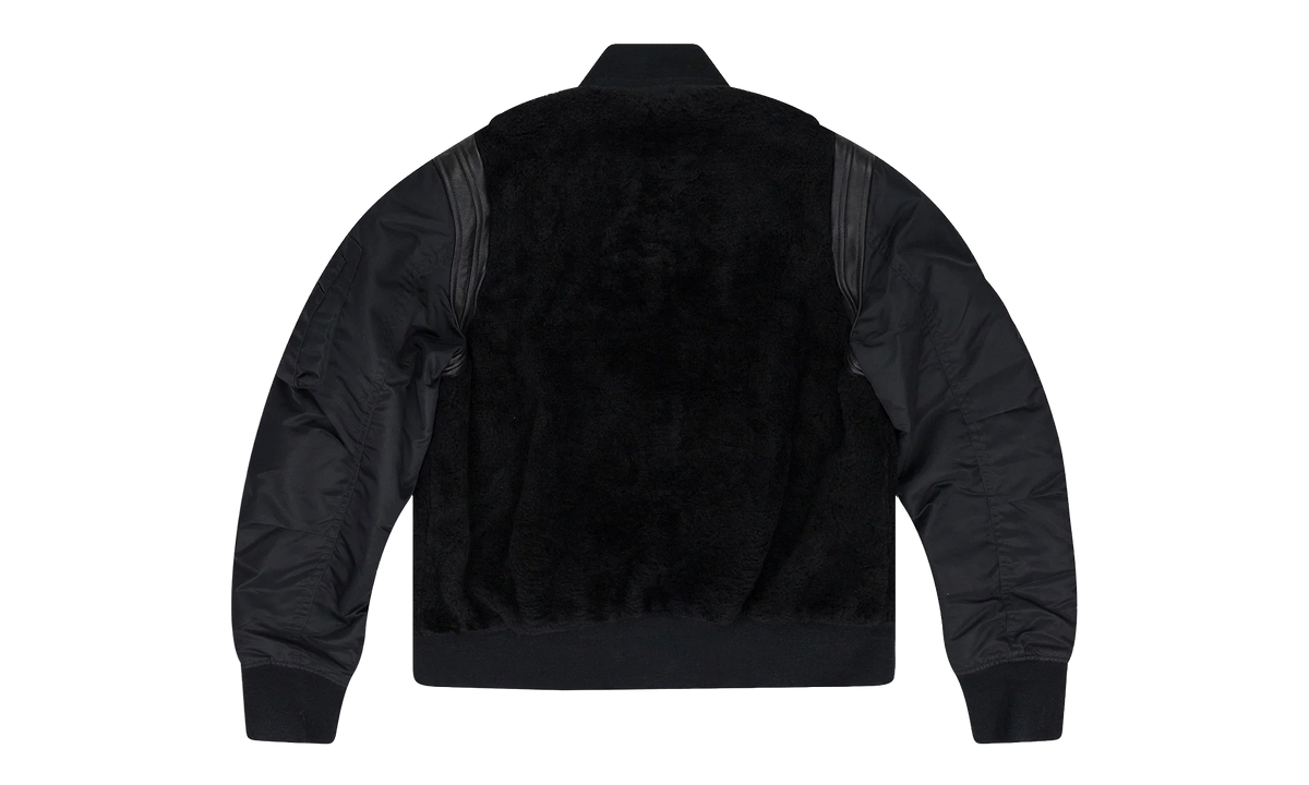 Shearling Bomber Jacket "Black" PS22MLJ026_BLACK