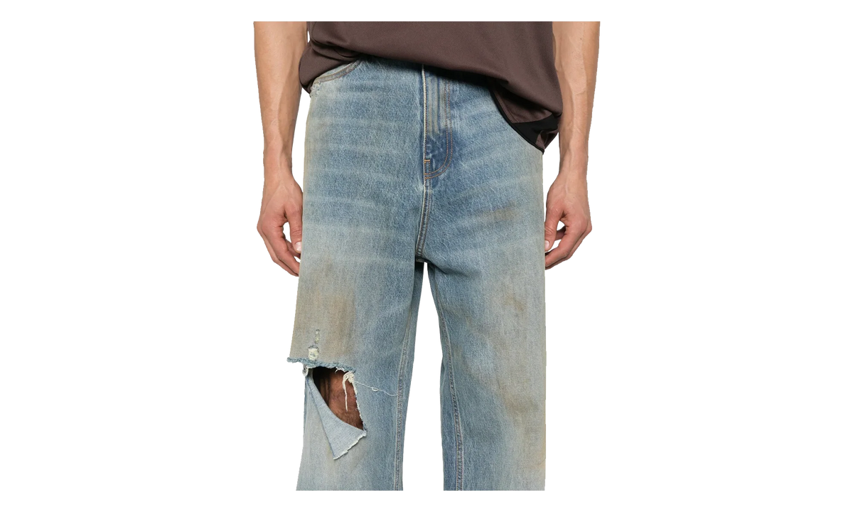 Distressed Baggy Jeans "Light Blue" UH76DP180LD LIGH