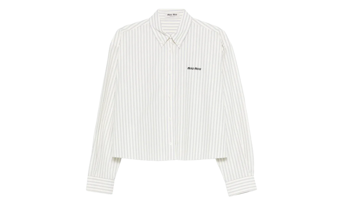 Striped Poplin Shirt WMNS "Cream" MK1659 180U F0061