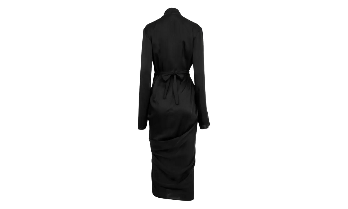 Charmeuse Wrap Dress WMNS "Black" RP02E4560 SCH 09