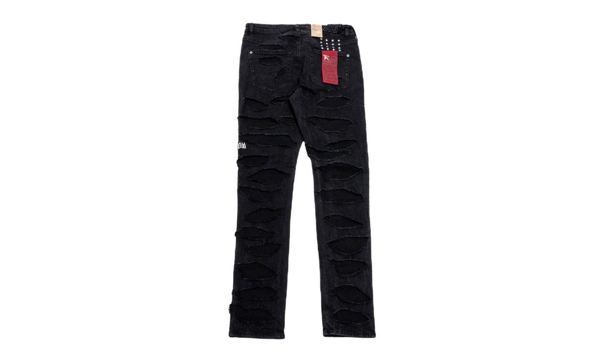 KSUBI Trippie Redd Chitch Shredded Jeans "Black" CNT4QG7A