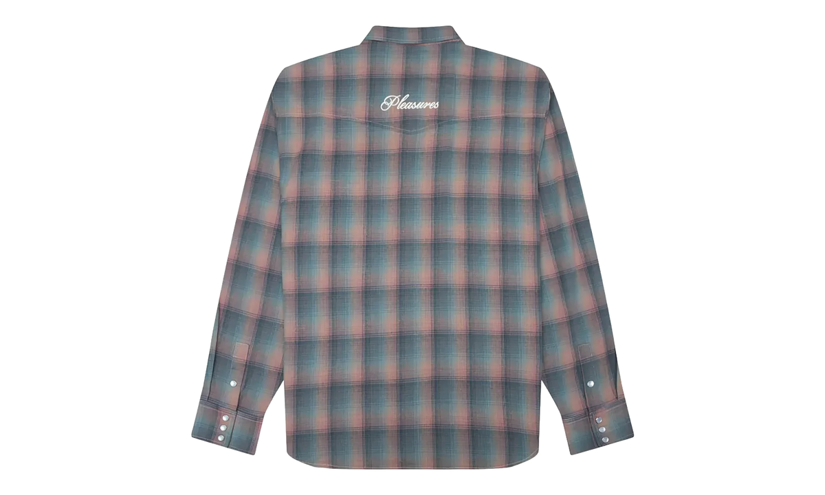 Sender Western LS Woven Button Up "Pink" P26SP029-PNK