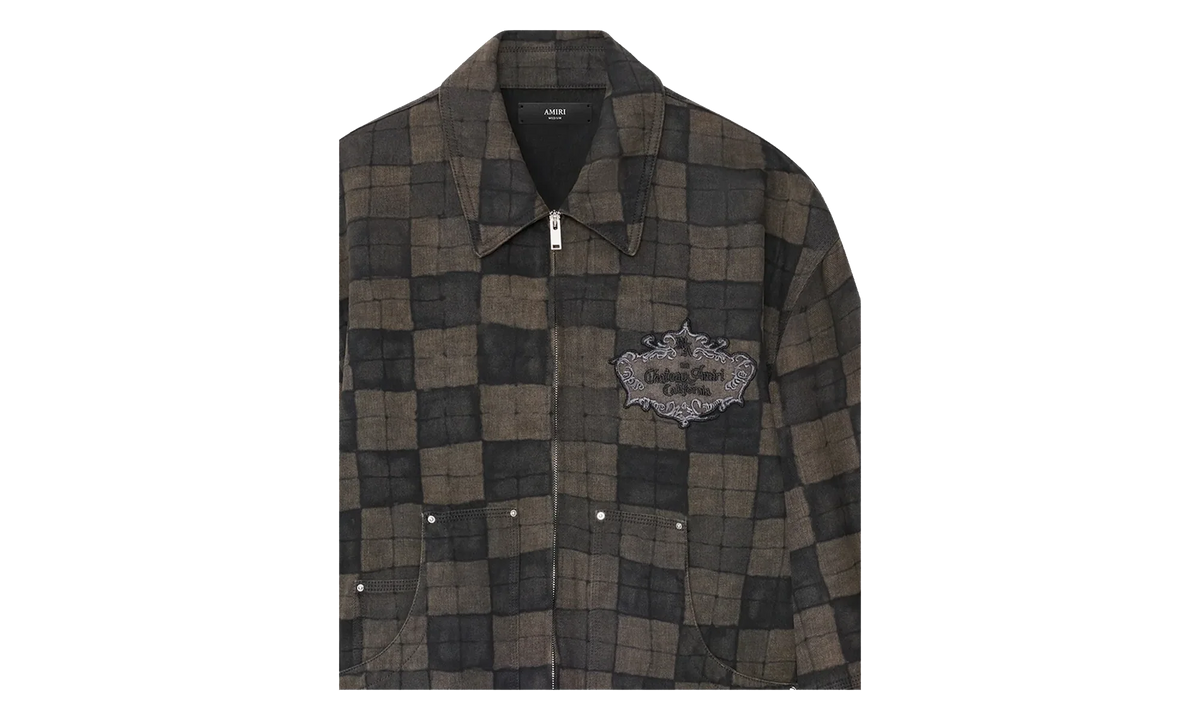 Checkered Work Jacket "Brown" AMOUJA1103 210