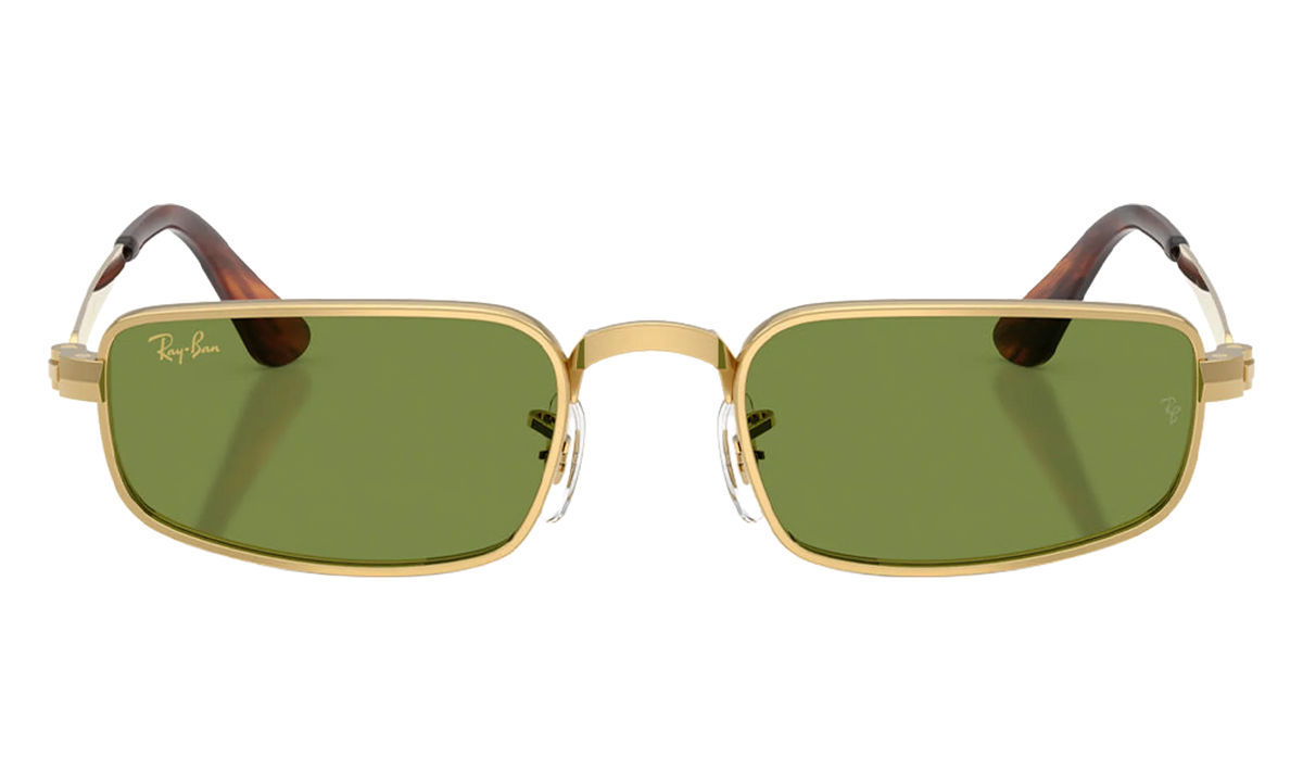 Ray-Ban Bold Metals "A$AP Rocky - Polished Arista Gold with Green Lens" RB3927 001 31