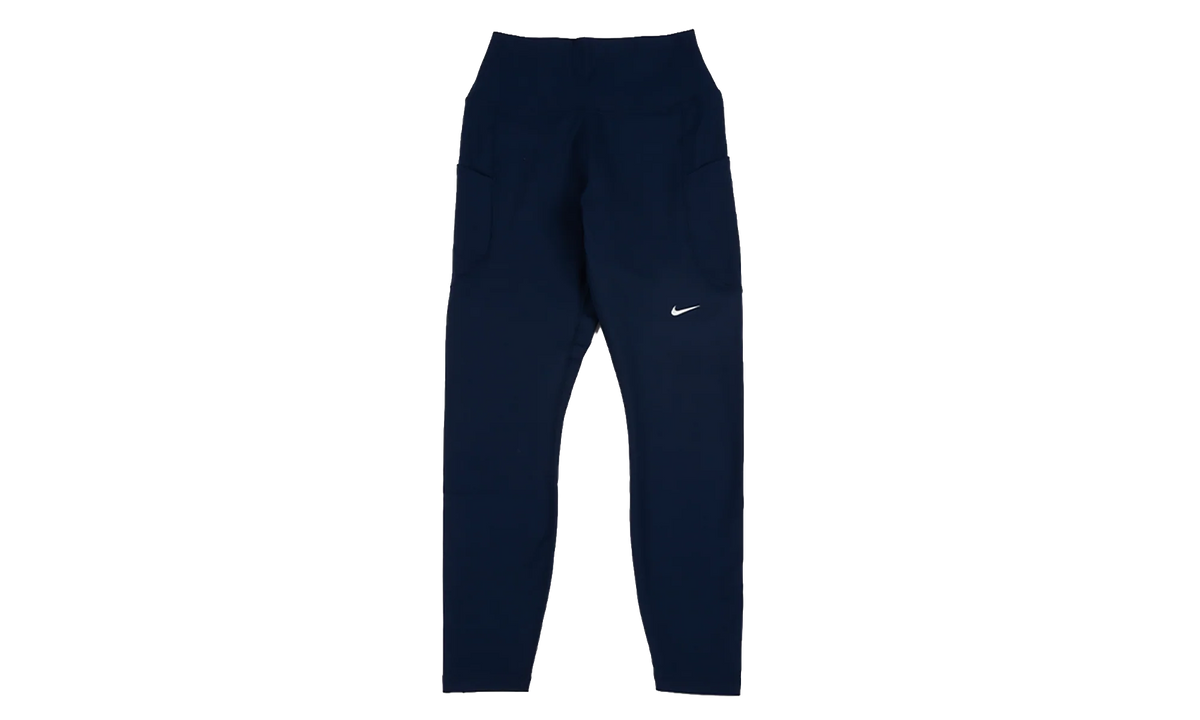 One High-Waisted 7/8 Leggings with Pockets WMNS "Midnight Navy / White" FN3241 413