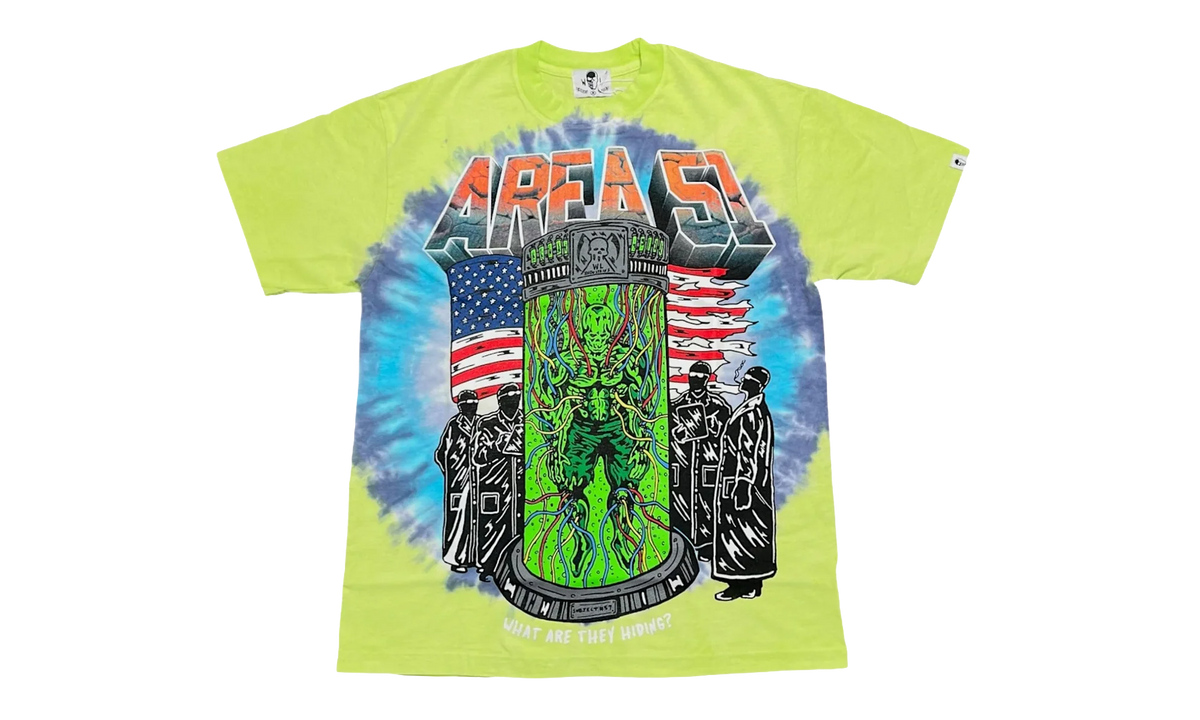 Area 51 Logo Short Sleeve Tie Dye Tee "Green" WLA51SSTSTDG