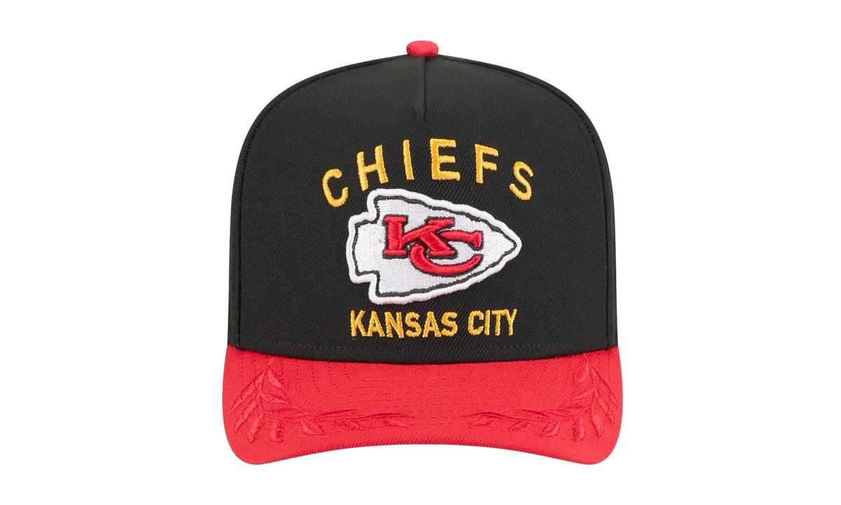 9FIFTY Kansas City Chiefs NFL A Frame Snapback Hat "Black / Red" NE136