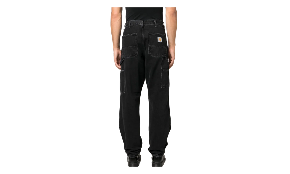 Denim Double Knee Pants "Black Stone Washed" I032699 8906