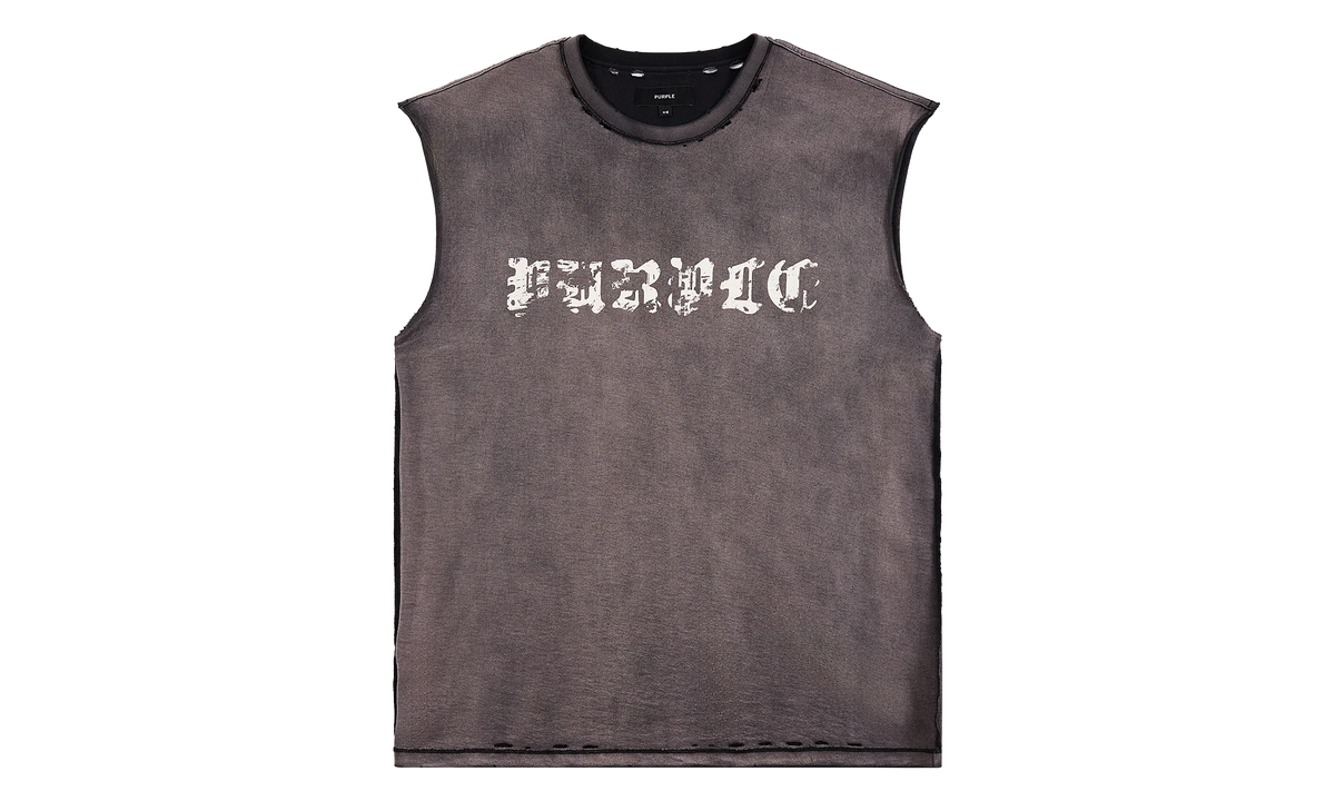 Worn Gothic Sleeveless Tee "Brown" P103 TBSP226
